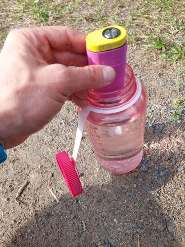 Steripen in Wasserflasche